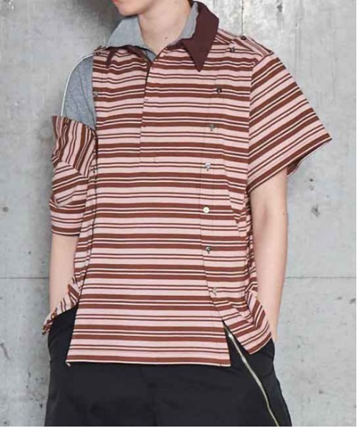 MAISON SPECIAL ポロシャツ ポロ Multiway Button Polo Shirt