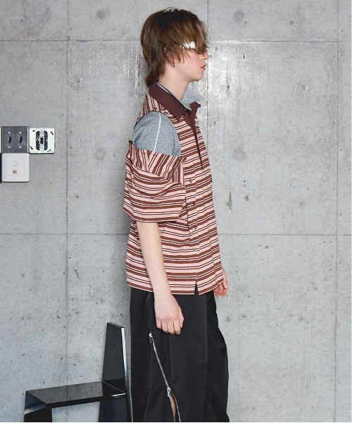 MAISON SPECIAL ポロシャツ ポロ Multiway Button Polo Shirt