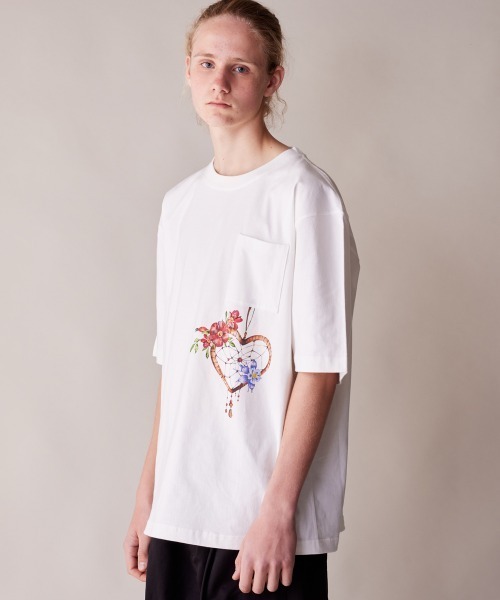 rehacer（レアセル） tシャツ : Heart Catcher Relax Fit T-shirt