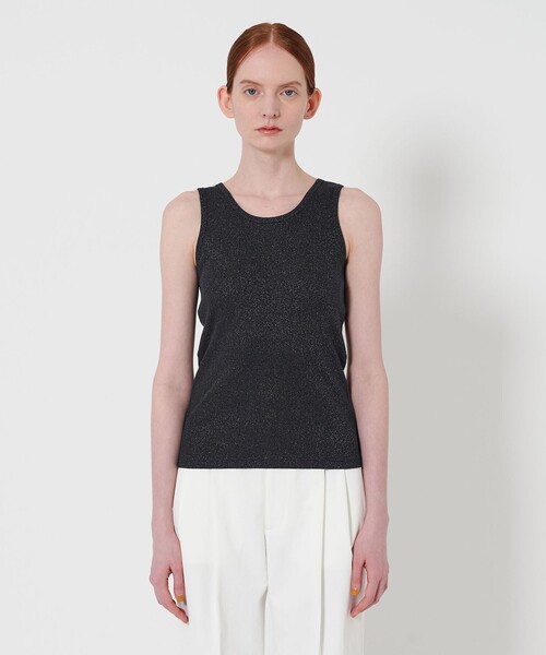 タンクトップ ノースリーブ 「Steven Alan」ラメ テレコ タンクトップ レディース STEVEN ALAN タンクトップ ノースリーブ 「Steven Alan」ラメ
