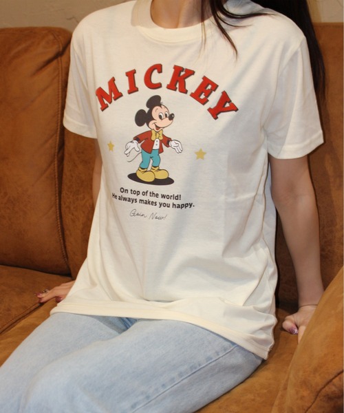 ALWAYS GOOD TIME tシャツ 「DISNEY/ディズニー」天竺 プリント