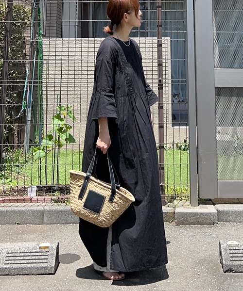 GUCCI グッチ レース切替 ワンピース 未使用級 GUCCI ワンピース GG 装飾ボタン ビジュー リボン