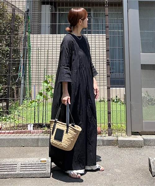 GUCCI グッチ レース切替 ワンピース GUCCIのレース切り替えワンピース （黒）