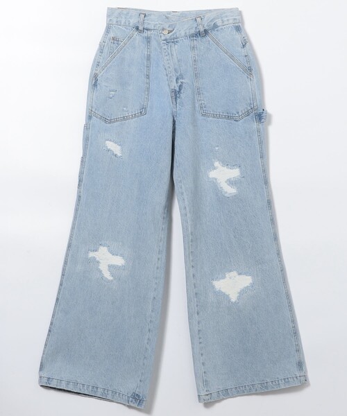 FREAK'S STORE ジーンズ デニム デニムパンツ クロスディテール