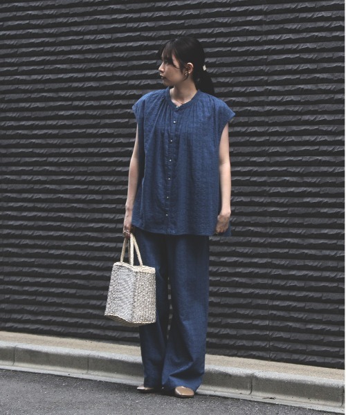 Right-on パンツ 「インド刺繍」ワイドパンツ レディース