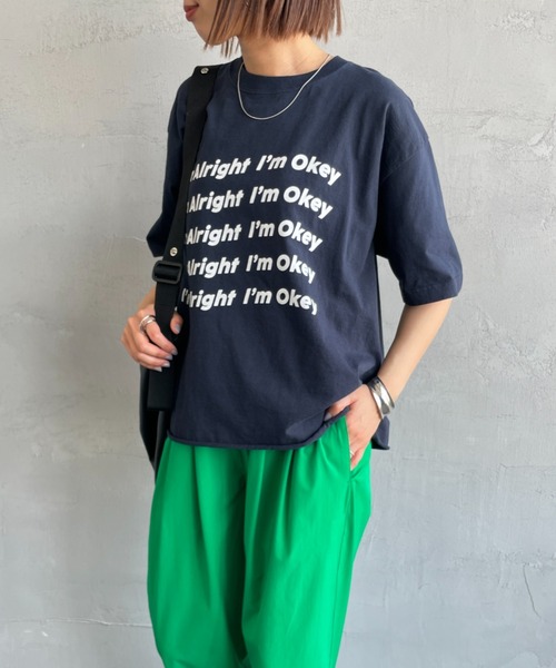 tシャツ 「FUNG/ファング」 IM ALRIGHT カットオフ プリントＴシャツ レディース FUNG tシャツ 「FUNG/ファング」 IM ALRIGHT カットオフ