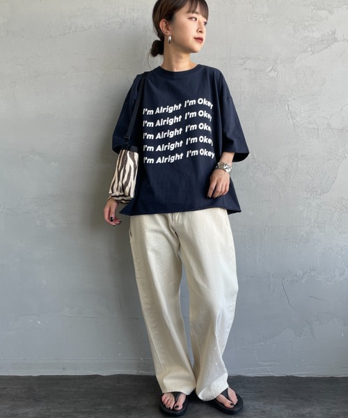 tシャツ 「FUNG/ファング」 IM ALRIGHT カットオフ プリントＴシャツ レディース FUNG tシャツ 「FUNG/ファング」 IM ALRIGHT カットオフ