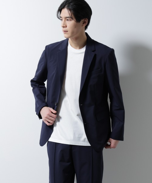 ナノユニバース　セットアップ　ネイビー　テーラードジャケット　テーパードパンツ NANO universe（ナノ・ユニバース） ジャケット テーラードジャケット