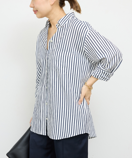 Deuxieme Classe ブラウス シャツ PARDIE ストライプ レディース