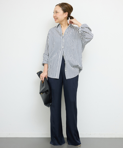 Deuxieme Classe ブラウス シャツ PARDIE ストライプ レディース