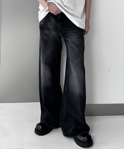 NOWLE（ノウル） ジーンズ 「NOWLE」Y2K ブラック ヴィンテージ