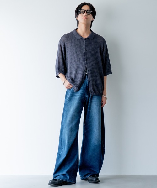 SOERTE ルーズハーフスリーブオープンカラーシャツ　サイズ2 Loose H / S open collar shirt ( Assort ) / ルーズハーフ