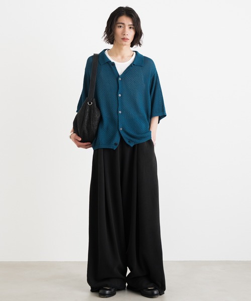 SINSS シャツ 半袖 Half sleeve mesh knit shirt / ハーフスリーブ
