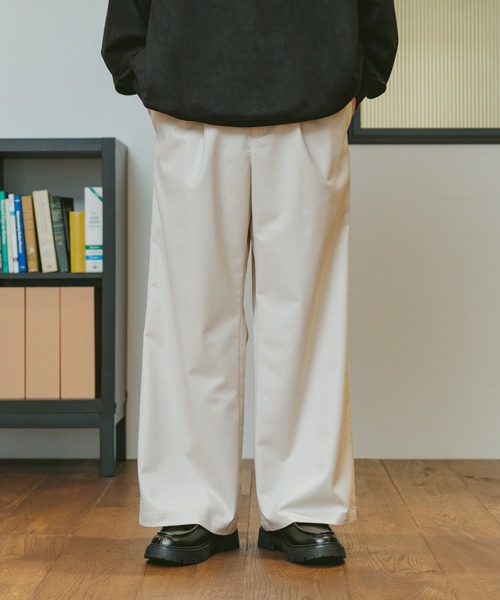 AURALEE バギーワイドパンツ AURALEE / オーラリー | WASHED BAGGY SATIN BLEACHED BAKER PANTS