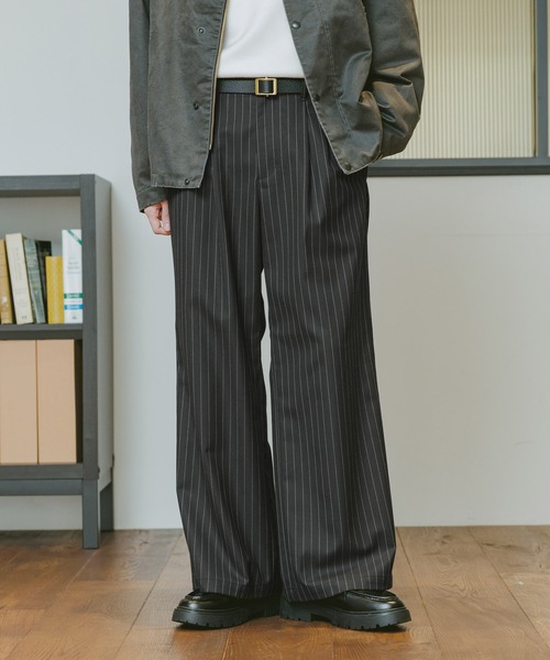RAGEBLUE（レイジブルー） ワイドパンツ スラックス TRストレッチ