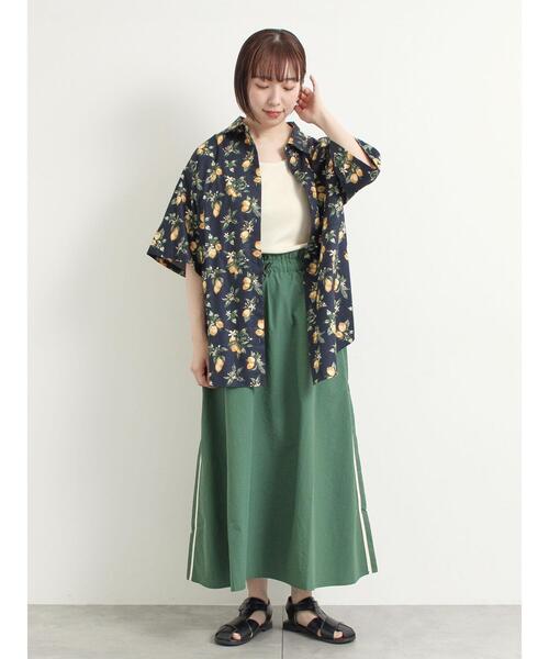 Luz e Sombra モスグリーン Mサイズ シャツ　半袖　TWM サクシード グリーンサイクルプラネット メンズTシャツ 8888809