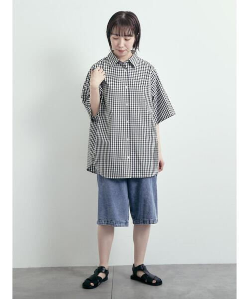 Samansa Mos2 ブラウス シャツ 柄アソートBIG半袖シャツ