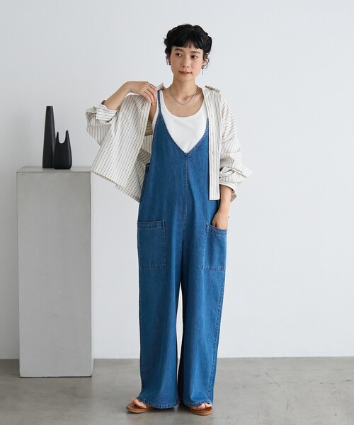 FREAK'S STORE サロペット オーバーオール サマー Vネック