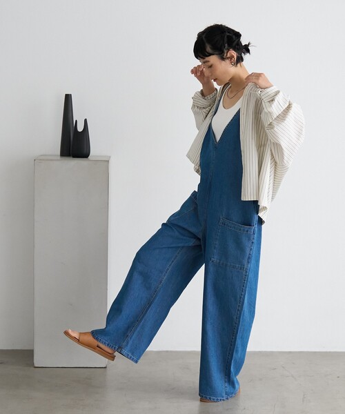 FREAK'S STORE サロペット オーバーオール サマー Vネック