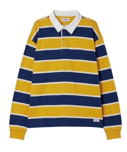 ポロシャツ GUESS JEANS Ls Rugby Stripe Polo 長袖ポロシャツ ラガー