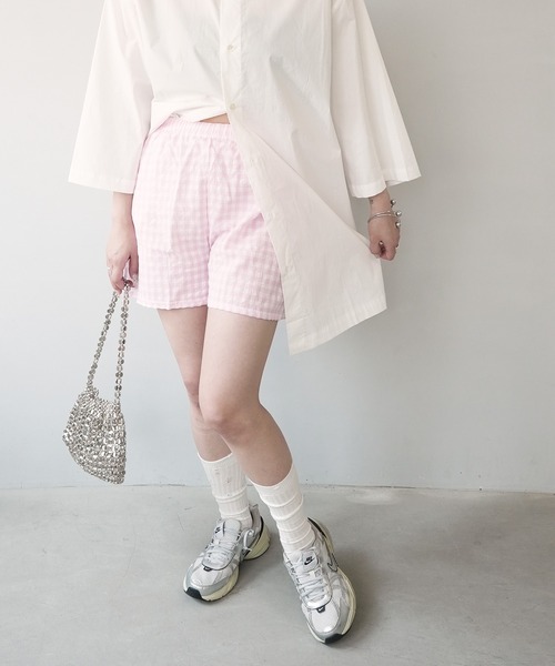 みっちん２３区Ｌサイズ 44 c.u.l パンツ 見せパン レディーストランクス ショーツ ギンガム