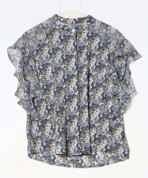 「CAWAII」 「French pave」半袖ブラウス FREE ブルー レディース