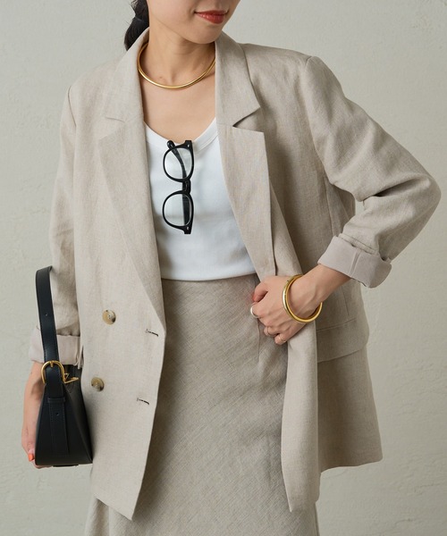 【新品タグ付】Loungedress ラウンジドレス TRジャケット ベージュ 新品タグ付】Loungedress ラウンジドレス TRジャケット ベージュ