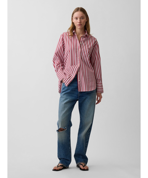 GAP(ギャップ) ブラウス シャツ オーガニック コットンポプリン GAP(ギャップ) ブラウス シャツ オーガニック コットンポプリン