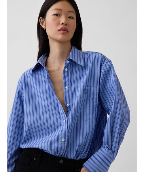 GAP（ギャップ） ブラウス シャツ オーガニック コットンポプリン
