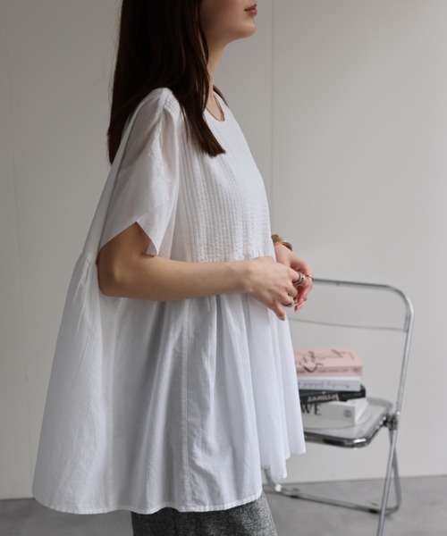 「sakishimatokyo」 半袖チュニック L ホワイト系その他 レディース