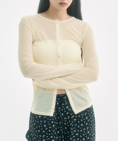 FEKETE（フェケテ） カーディガン sheer cardigan / シアー