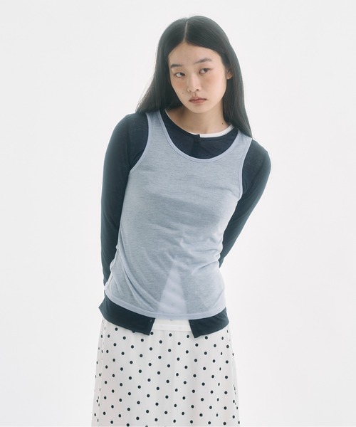 FEKETE（フェケテ） カーディガン sheer cardigan / シアー