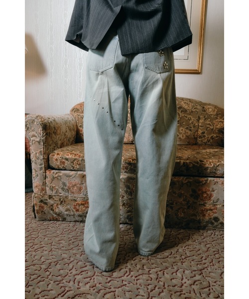 Smyeon ジーンズ デニム デニムパンツ Studs vintage denim pants