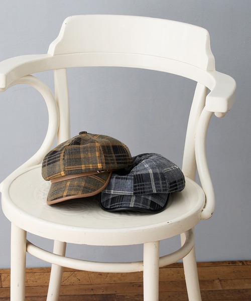 帽子 キャスケット チェック柄キャスケット レディース