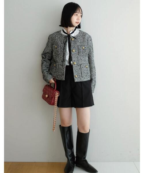 ドレステリア（DRESSTERIOR）/【美人百花モデル美香着用otonaMUSE 11月号掲載】ブラックSET UPショートパンツ DRESSTERIOR（ドレステリア） パンツ 「美人百花/モデル美香着用