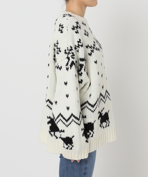 U by SPICK&SPAN ノルディックニットプルオーバー U by SPICK&SPAN｜ノルディックニットプルオーバー | Rakuten Fashion