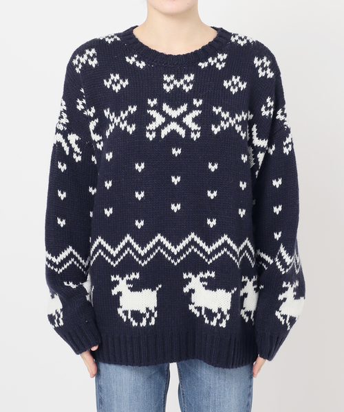 U by SPICK&SPAN ノルディックニットプルオーバー U by SPICK&SPAN｜ノルディックニットプルオーバー | Rakuten Fashion