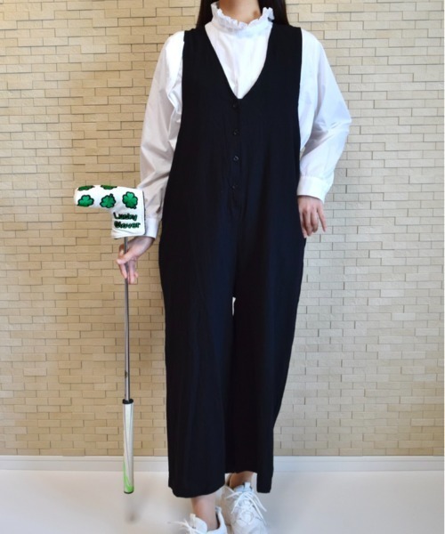 「CELENA BEATS」 オールインワン L ベージュ レディース_画像5