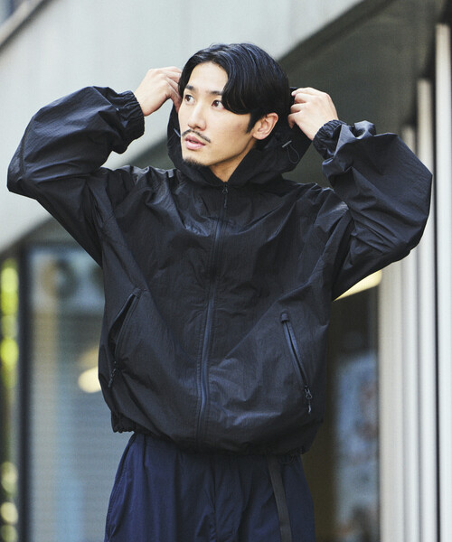 【ナイロンジャケット】ブラック(size:L) FREAK'S STORE（フリークスストア） ナイロンジャケット 限定展開 ALL