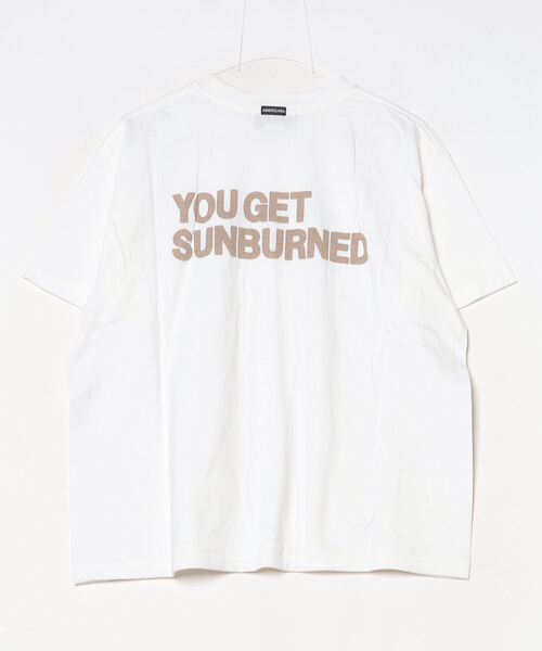 「AMERICANA」 半袖Tシャツ FREE ライトブルー レディース_画像3