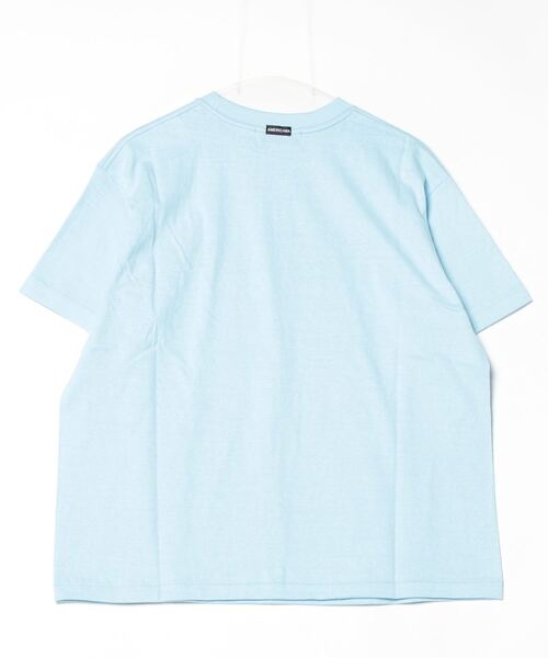 「AMERICANA」 半袖Tシャツ FREE ライトブルー レディース_画像4