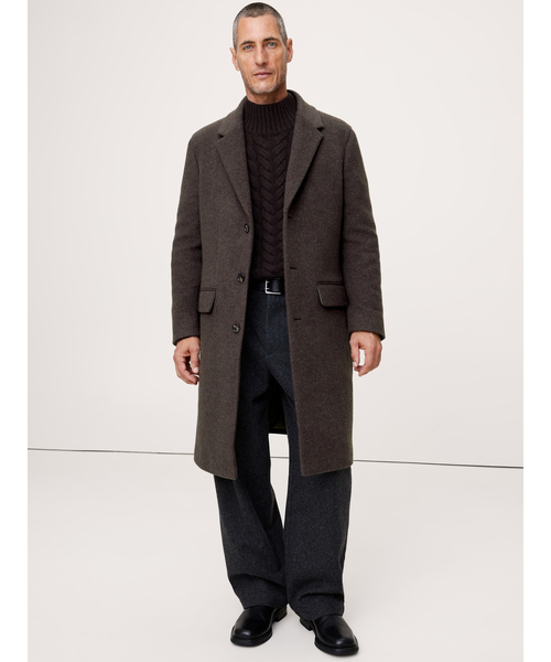 チェスターコート コート イタリアン メルトン トップコート メンズ