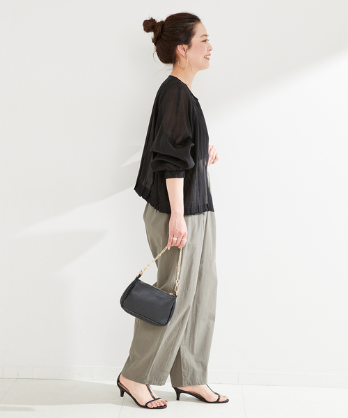 「B.C STOCK」 「Simplicite」ブルゾン FREE カーキ レディース_画像4