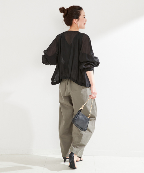 「B.C STOCK」 「Simplicite」ブルゾン FREE カーキ レディース_画像5