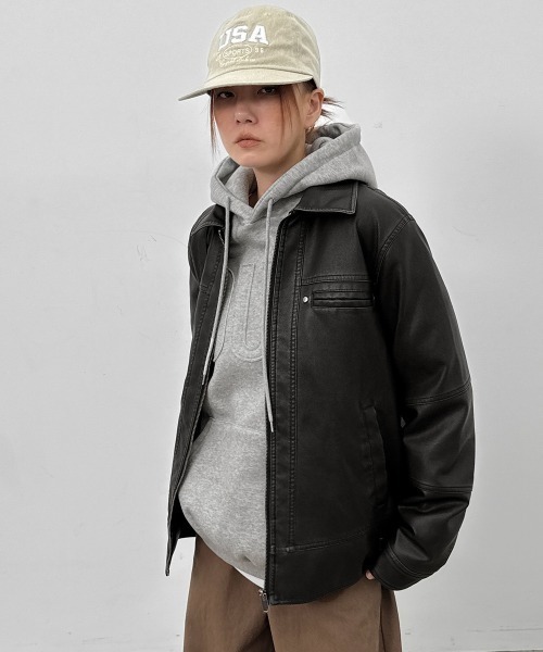 BLACKUP（ブラックアップ） レザージャケット ライダース 「MADE