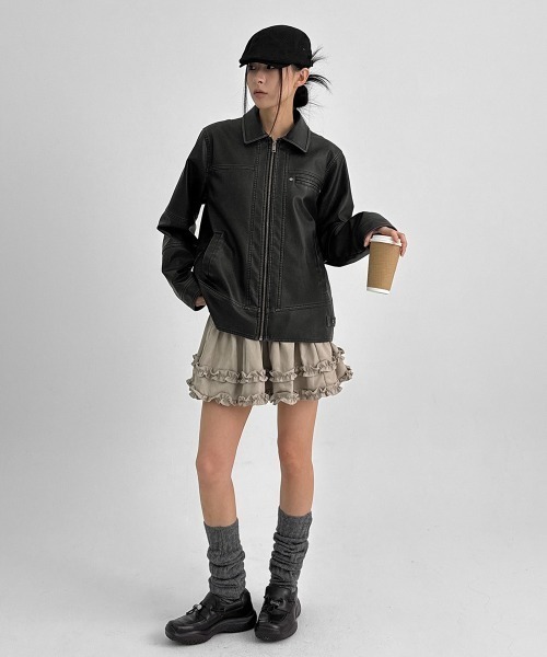 BLACKUP（ブラックアップ） レザージャケット ライダース 「MADE