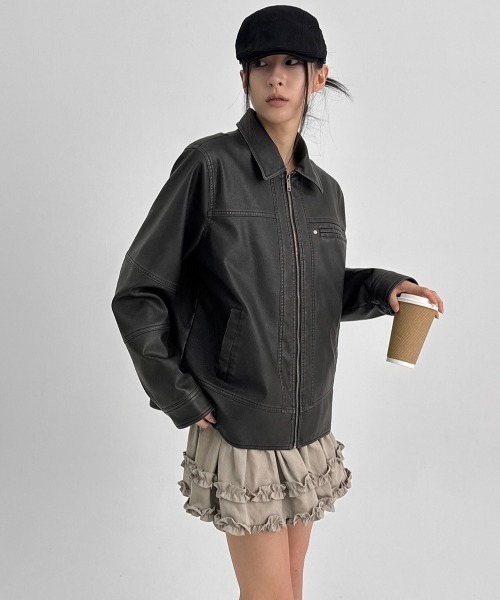 BLACKUP（ブラックアップ） レザージャケット ライダース 「MADE