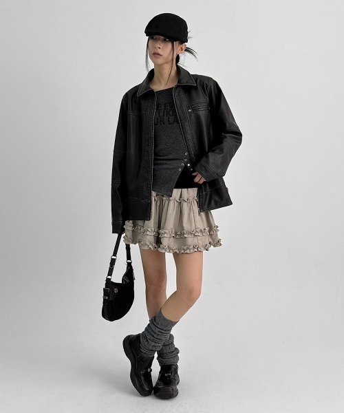 BLACKUP（ブラックアップ） レザージャケット ライダース 「MADE