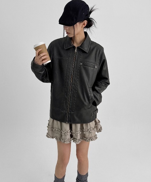 BLACKUP（ブラックアップ） レザージャケット ライダース 「MADE