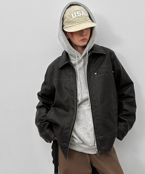 BLACKUP（ブラックアップ） レザージャケット ライダース 「MADE